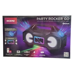 ION Audio Party Rocker Go Portable Boombox with Party Starter Lights